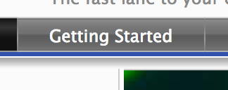 Getting Started tab for application designers Icon